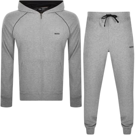 Armani Exchange Crew Neck Logo Tracksuit Grey Mainline Menswear Denmark